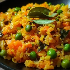 Carrot and Peas Poha Recipe